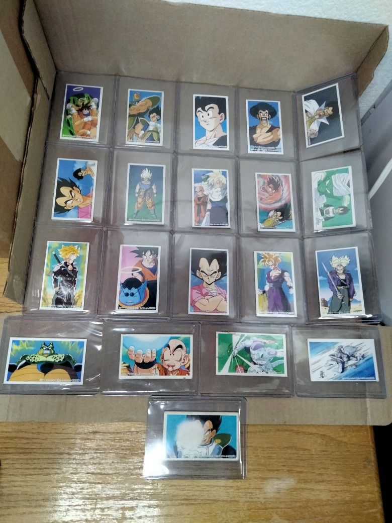 Vintage Dragonball Z Kaku Menko Cards