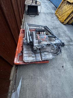 Tile saw cut with pump  ridgid
