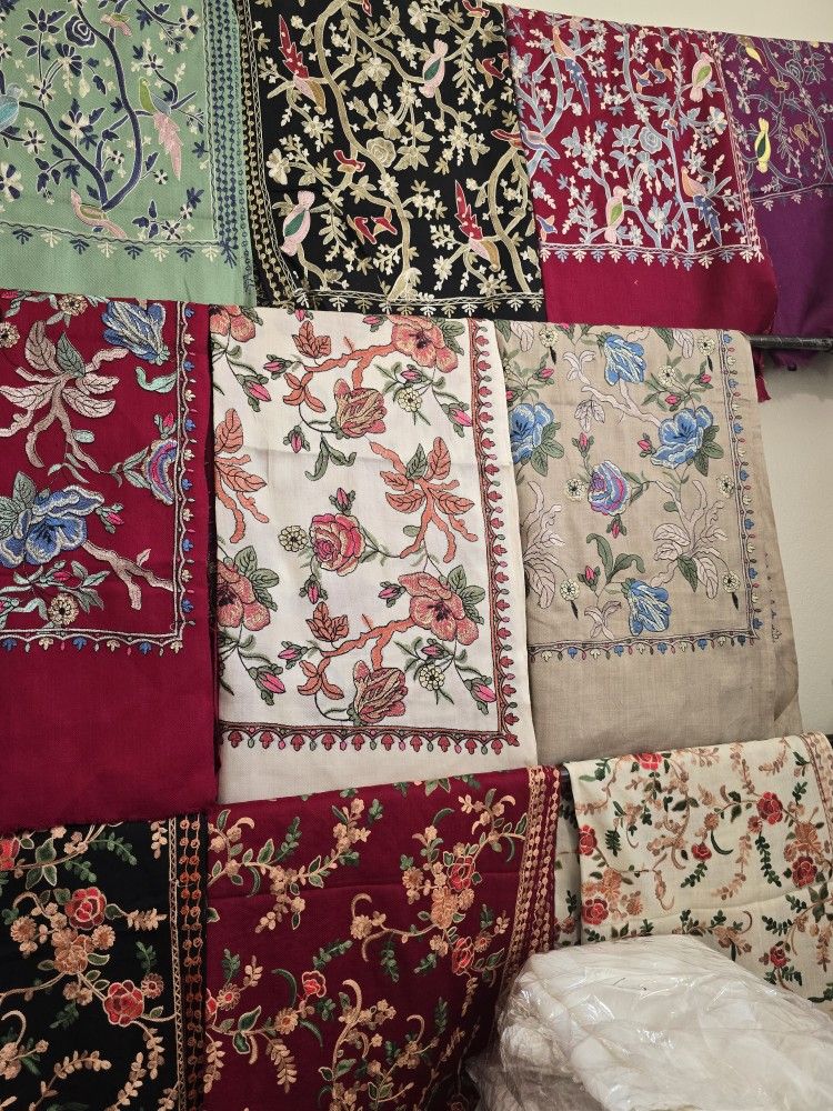 Pashmina shawl embroidered
