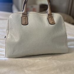 Michael Kors Patent Leather Bowler Bag