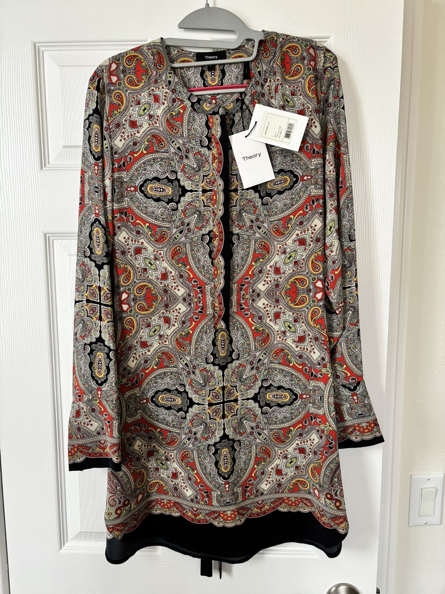 NEW Theory silk tunic top (NWT)