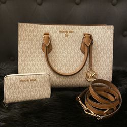 Michael Kors Shiela Medium Logo Satchel & Wallet