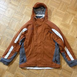 Columbia Men's Rust and Charcoal Ski Jacket