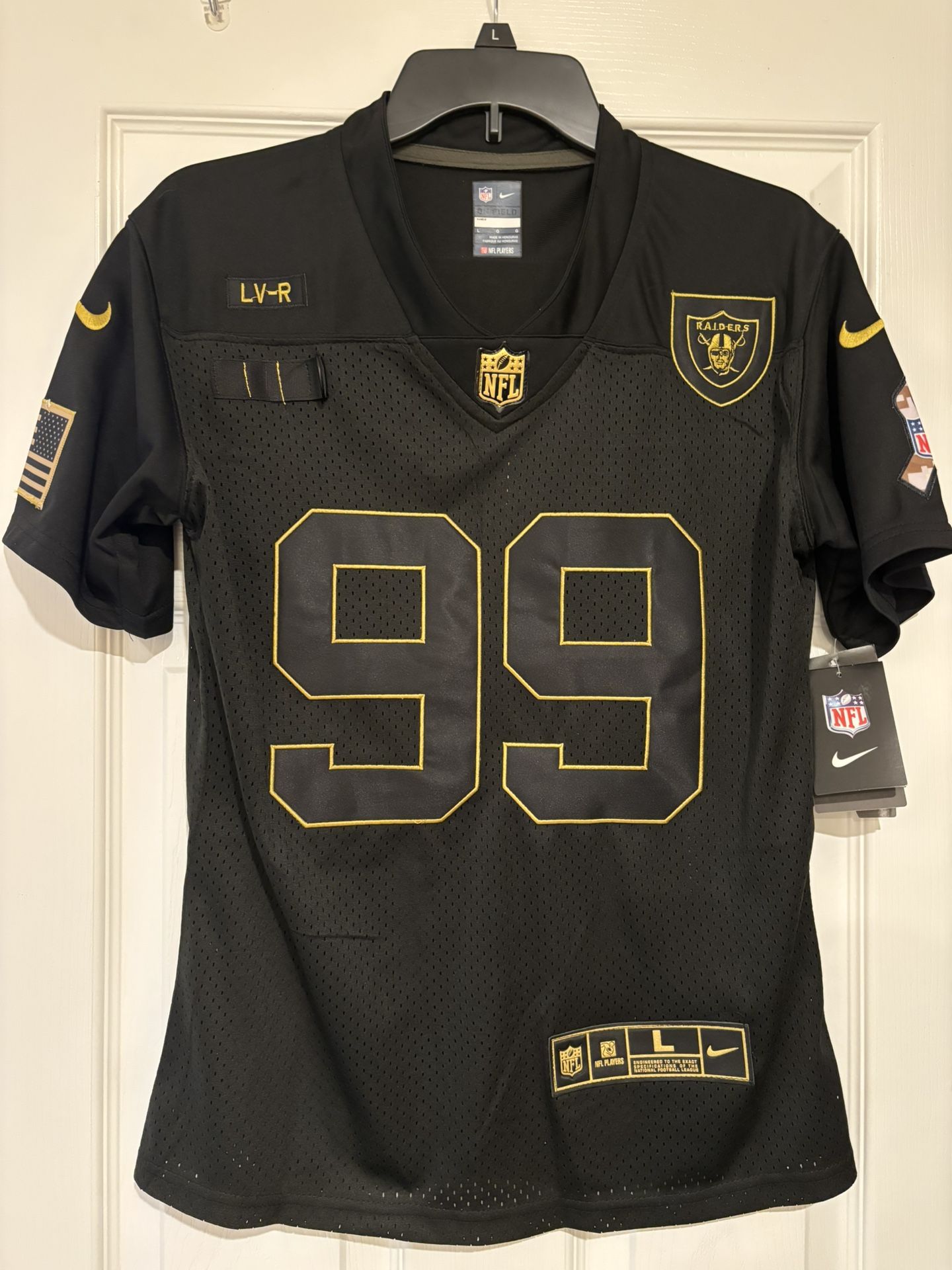 Nike Las Vegas Raiders (Lg.) USN Military Women’s Jersey - New with Tags!