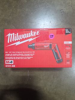 Milwaukee M4 1/4" Hex 2-Speed Screwdriver Kit