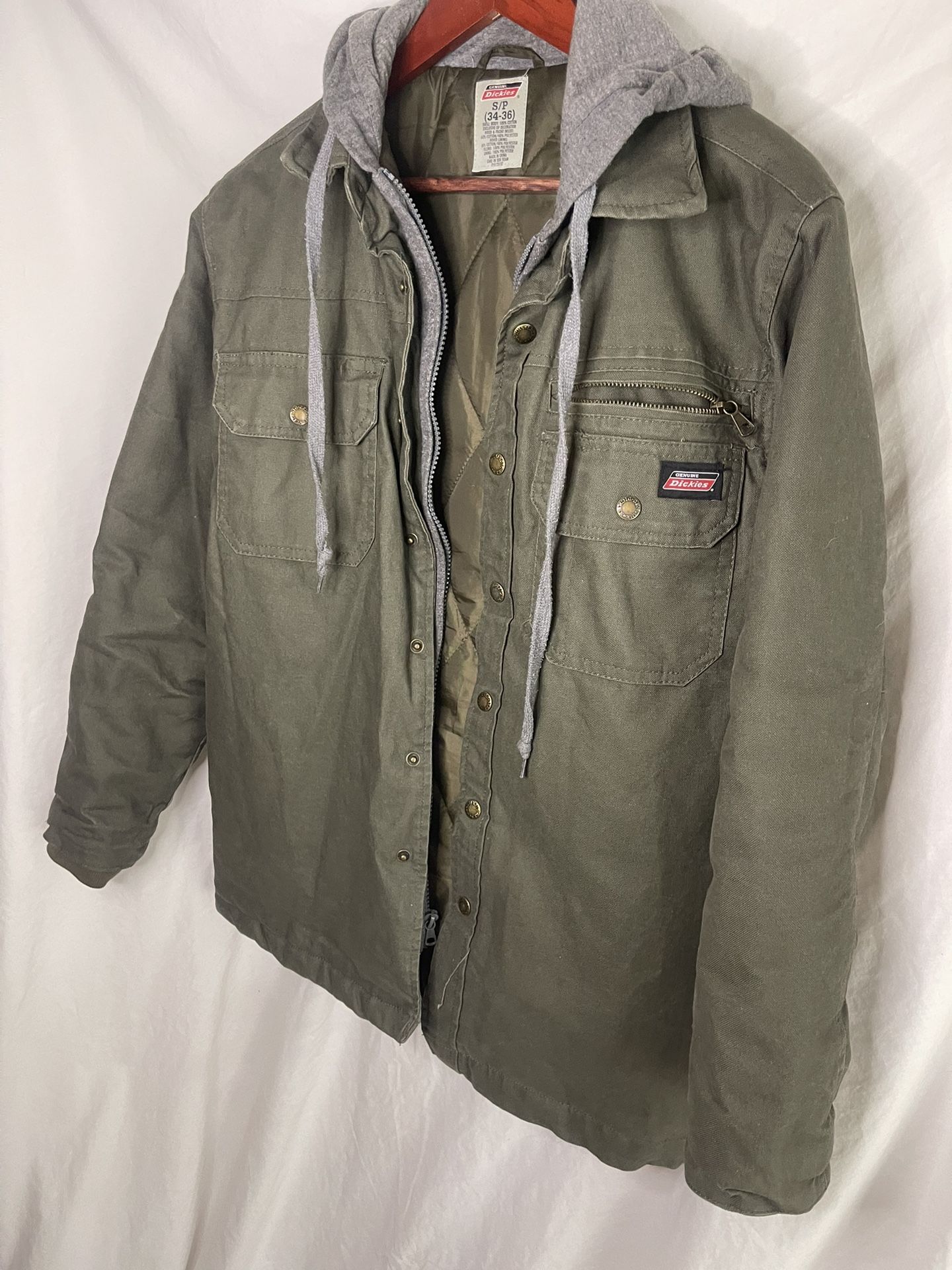 Genuine Dickies Jacket Size Small 34-36 With Hoody