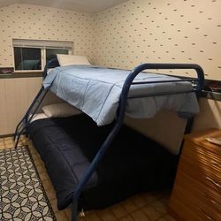 Blue Metal Bunk Bed