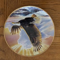 Set of 14 franklin mint eagle collector plates