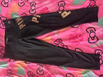 Victoria's Secret PINK Black Sequin Leggings