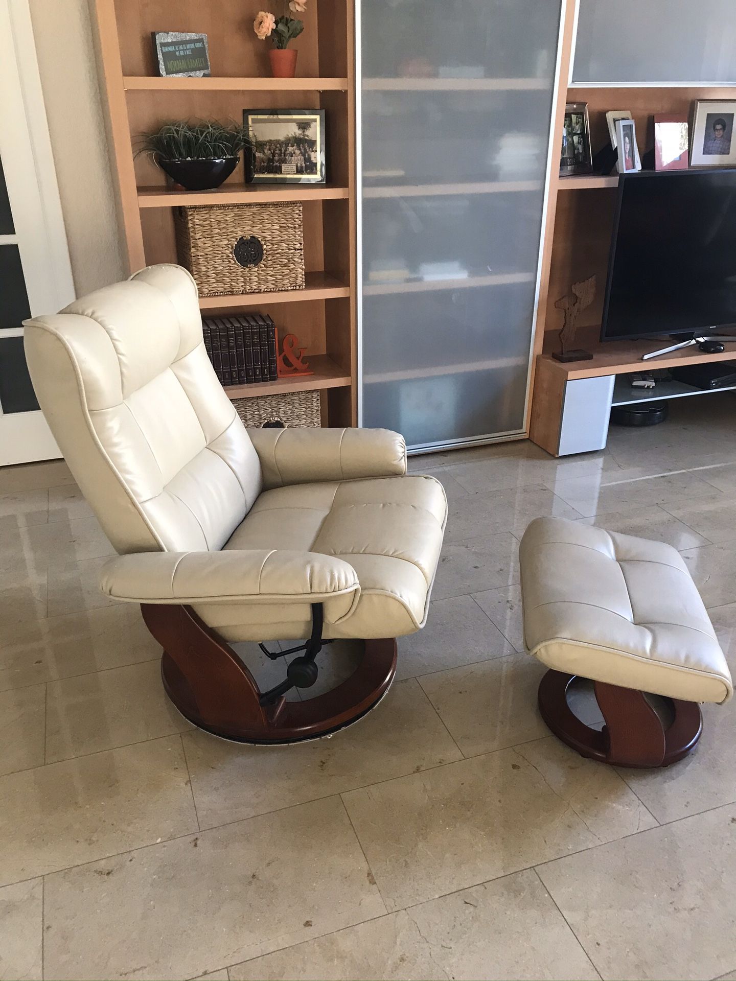 Ottoman and chair