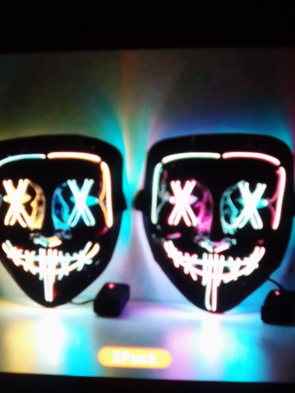 New To Halloween LED Face Mask Brand New