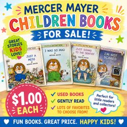 Used children picture books by Mercer Mayer for $1.00 each