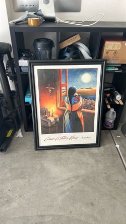 Simón Silva Glass Framed Painting
