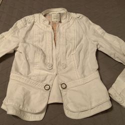 J. Crew Women Schoolboy 100% Linen chambray blazer jacket Size 2 Pick up in Long Beach