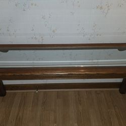 Vintage Oak Wood Console Table