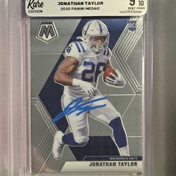 2020 JONATHAN TAYLOR ROOKIE CARD #216 RC on Card Auto