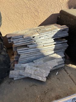 Stack of stone tiles