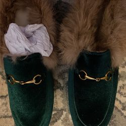 Faux Fur Slides 