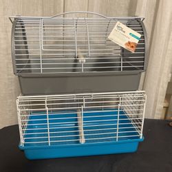 2 Pet Carriers  With Bird Perch And Toys