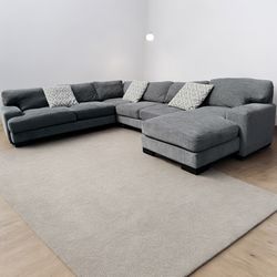 MASSIVE Grey Sectional Couch - We can deliver