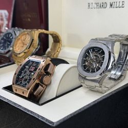 Luxury Watch Collection + Necklace Chain Bracelet Sets Mens Jewelry Watch– Premium Look, No Premium Price