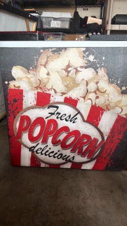 Fresh Popcorn Canvas Wall Art