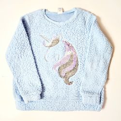 Girl's Unicorn Pullover Sweater Size: 10/12 L