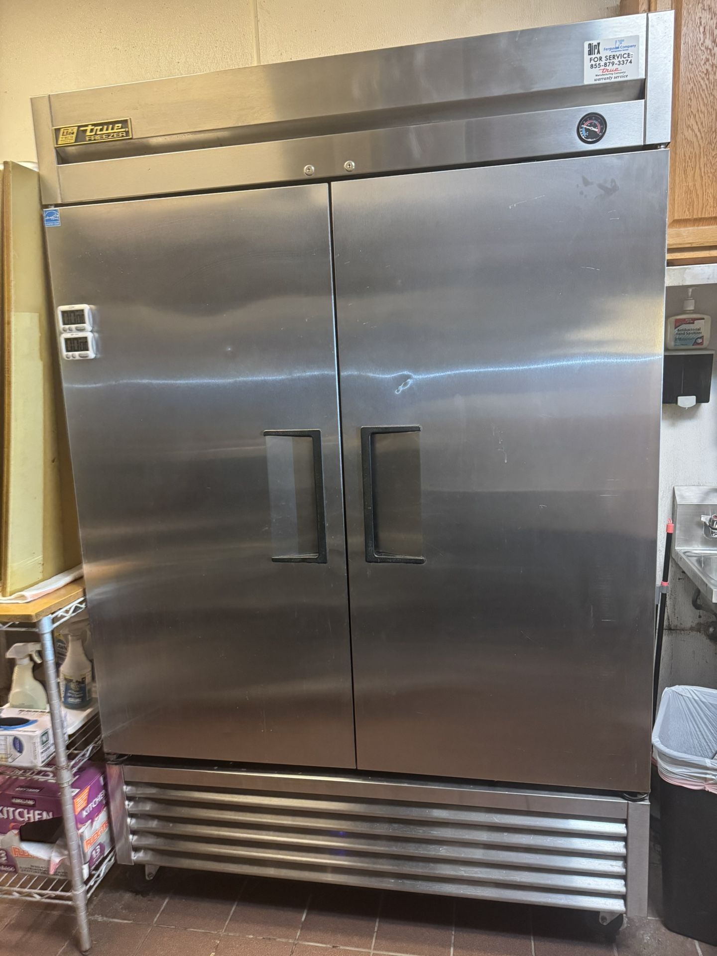 True Double Door Freezer