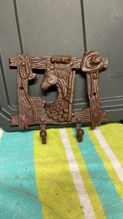 Barn Fine Rustic Western Decor Cast Iron Horse Towel Holder