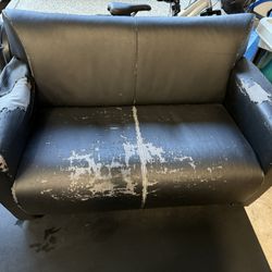 Free Faux Leather Couch