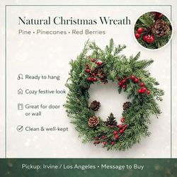 πβ¨ Christmas Wreath Ornament β Natural & Festive Decor!