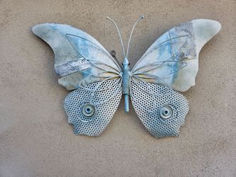 Large Metal Butterfly Wall Art – 28.5" Wide