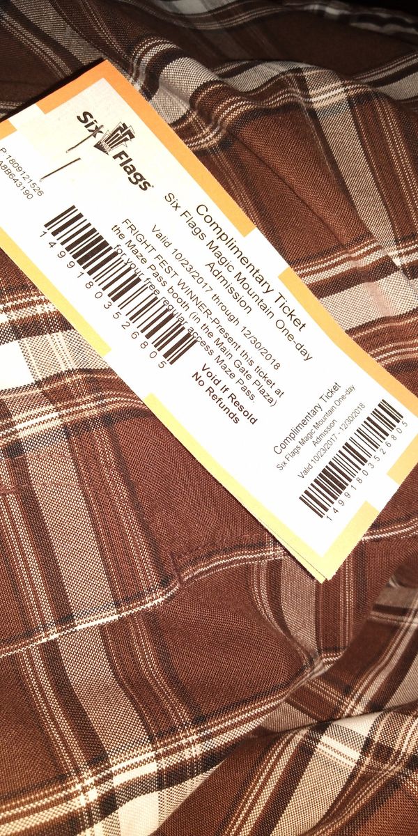 2tickets For The 6 Flags Fright Fest 2tickets For The 6 Flags Fright Fest
