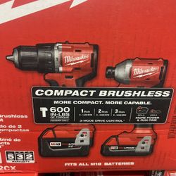 MILWAUKEE M18 Cordless Impact & Hammer Drill Kit $269