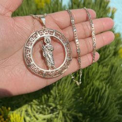 San Judas De Oro Laminado / Gold Plated