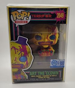 Funko POP! Art The Clown Blacklight Terrifier Exclusive #2049 with Protector 🔥