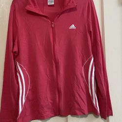 Adidas women’s track jacket size Large