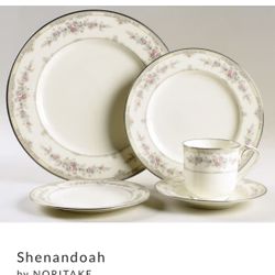 5 Piece Setting Noritake Shenandoah Bone China