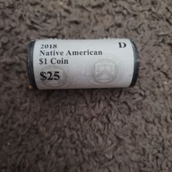 Uncirculated Roll of $1 Coins From US Mint