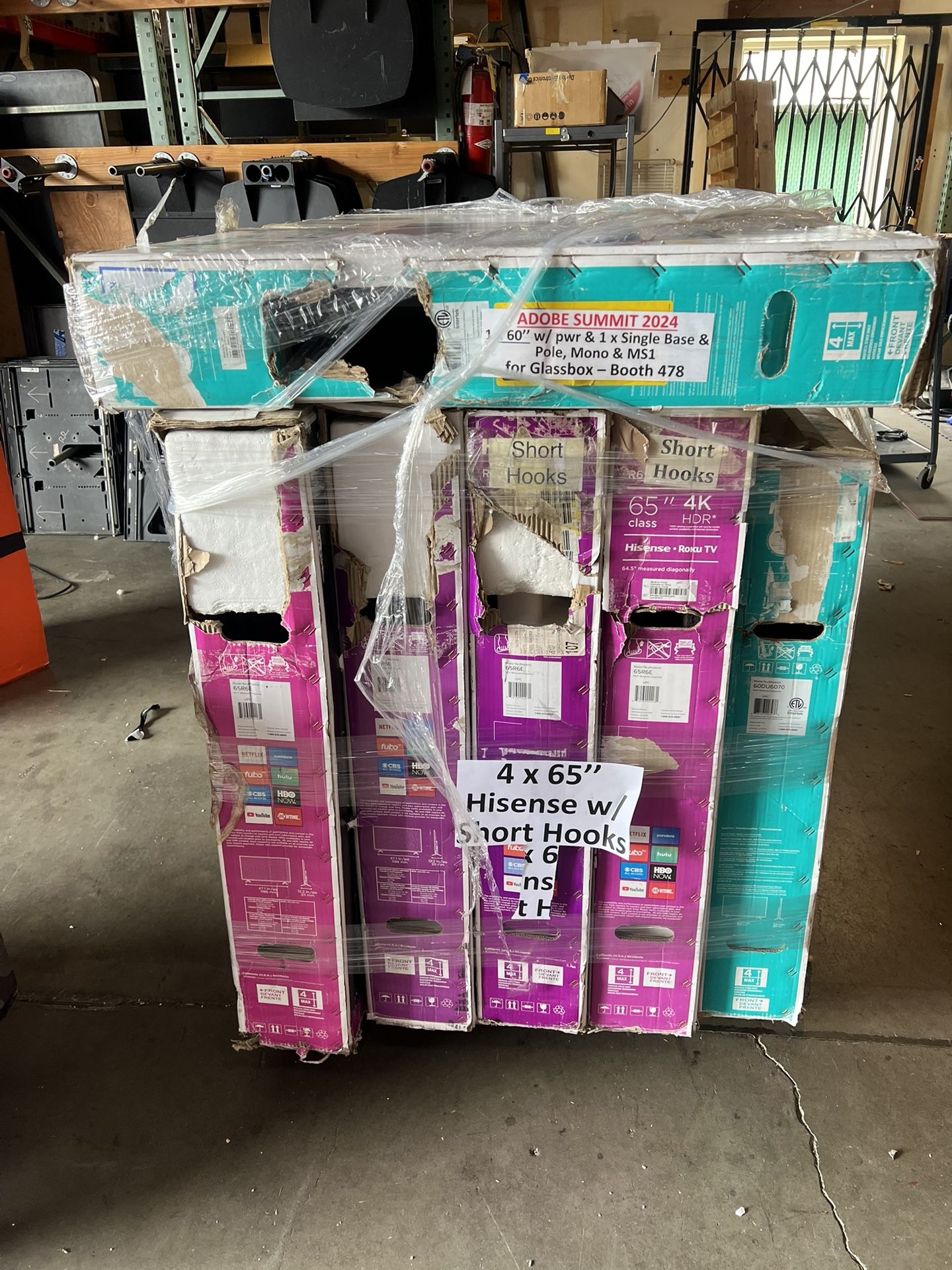 65” & 60” Hisense 4k Monitors