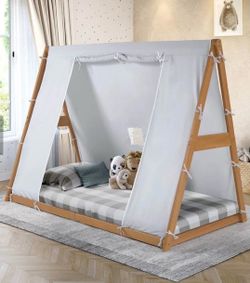 Wooden Teepee Floor Bed Frame