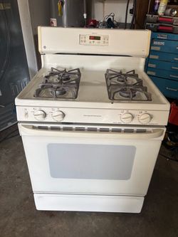 GE GAS STOVE WHITE EVERYTHING WORKING ESTUFA DE GAS MUY BUENA
