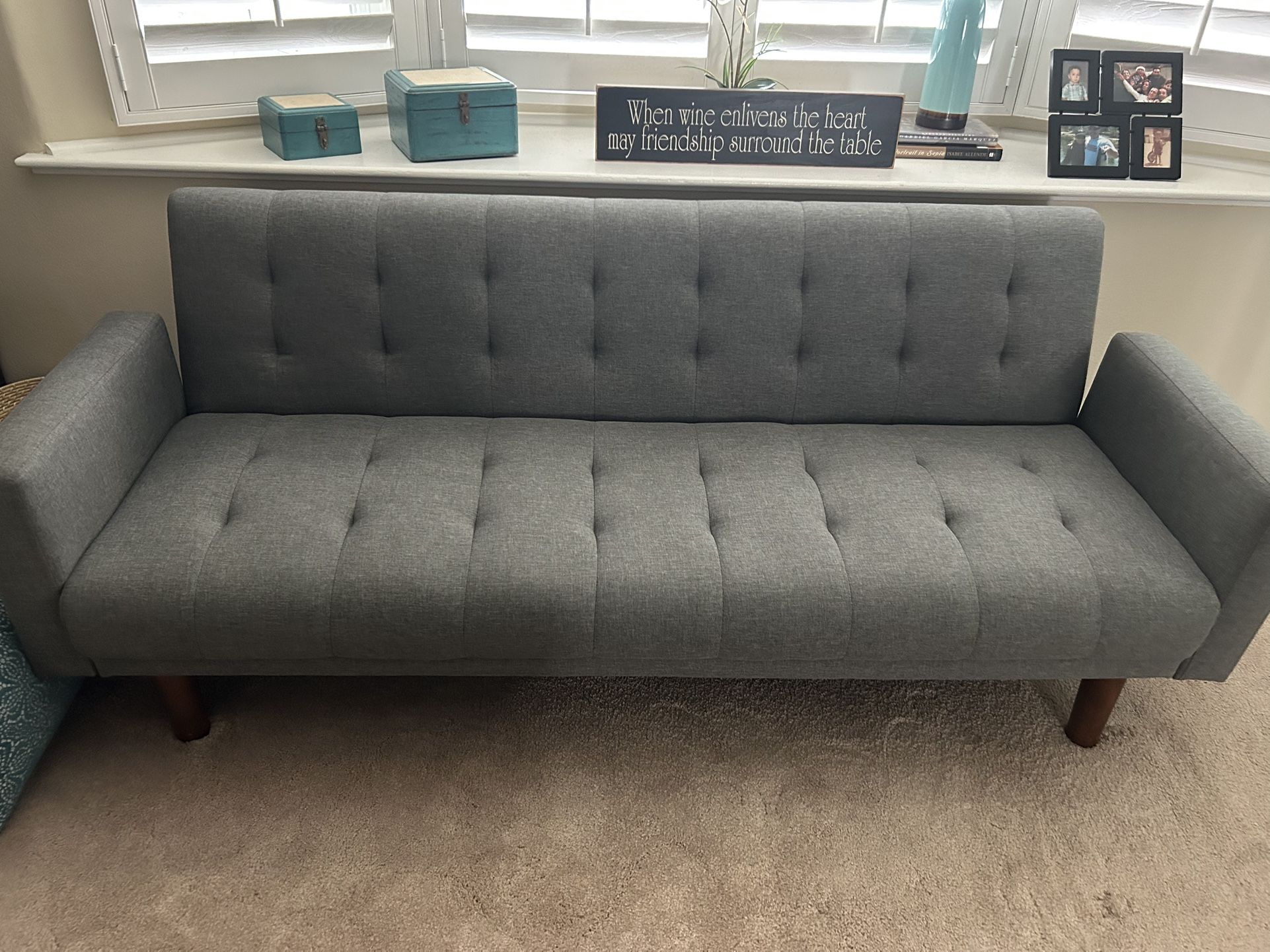 Like NEW convertible futon sofa