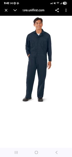 40 Regular brand-new UniWear® Cotton Blend Zip-Front Coveralls