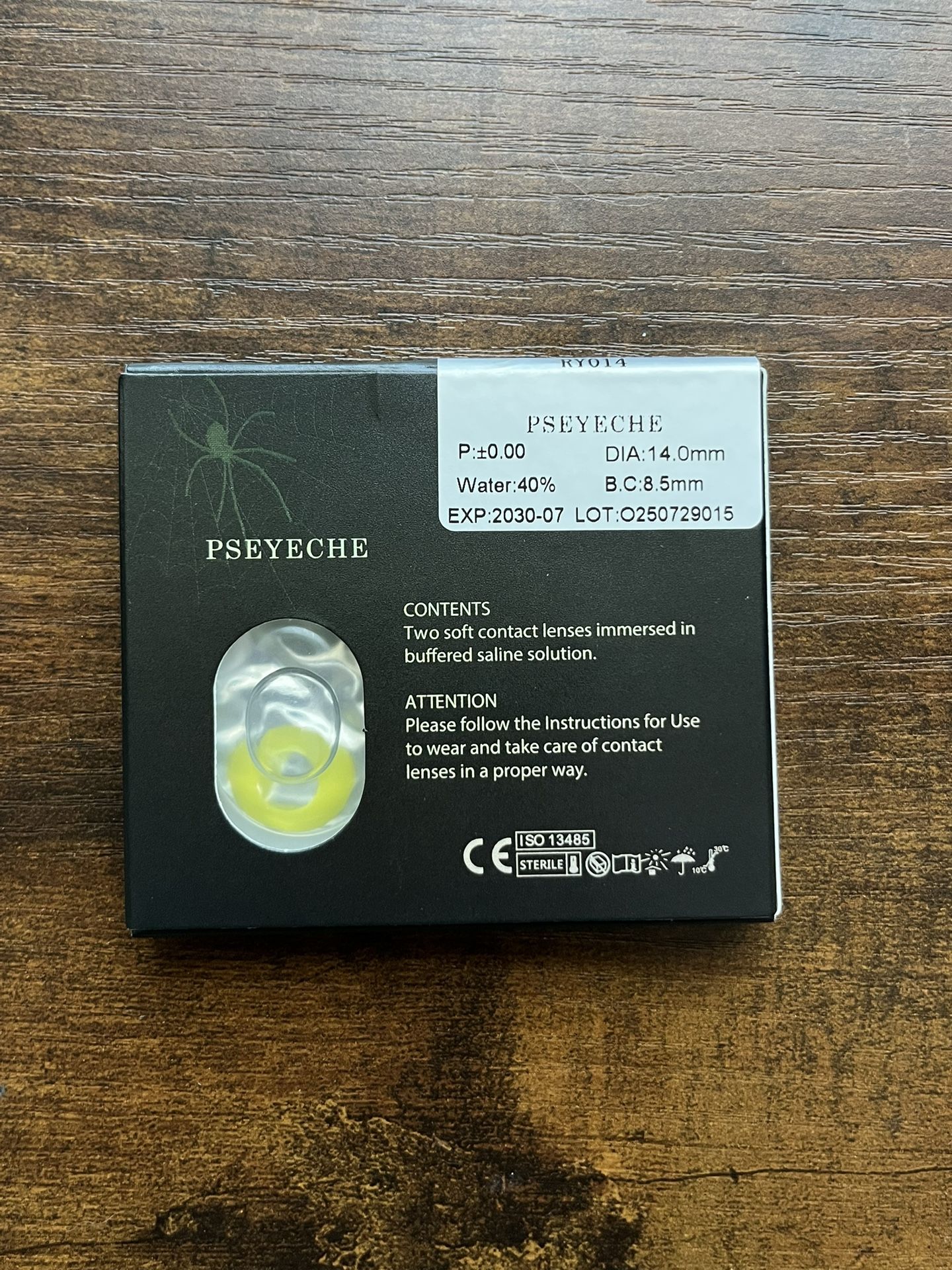 Yellow Colored Contact Lenses