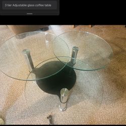 Three Tier Glass Table