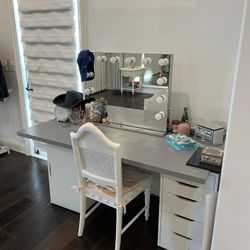 Makeup Vanity With Mirror 