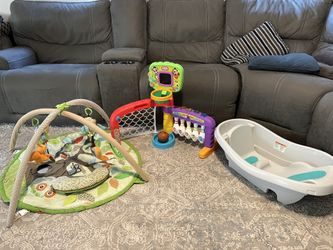 Baby Items - Bath, Play Mat, Sports Center
