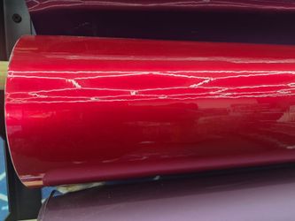 Candy metallic red vinyl wrap