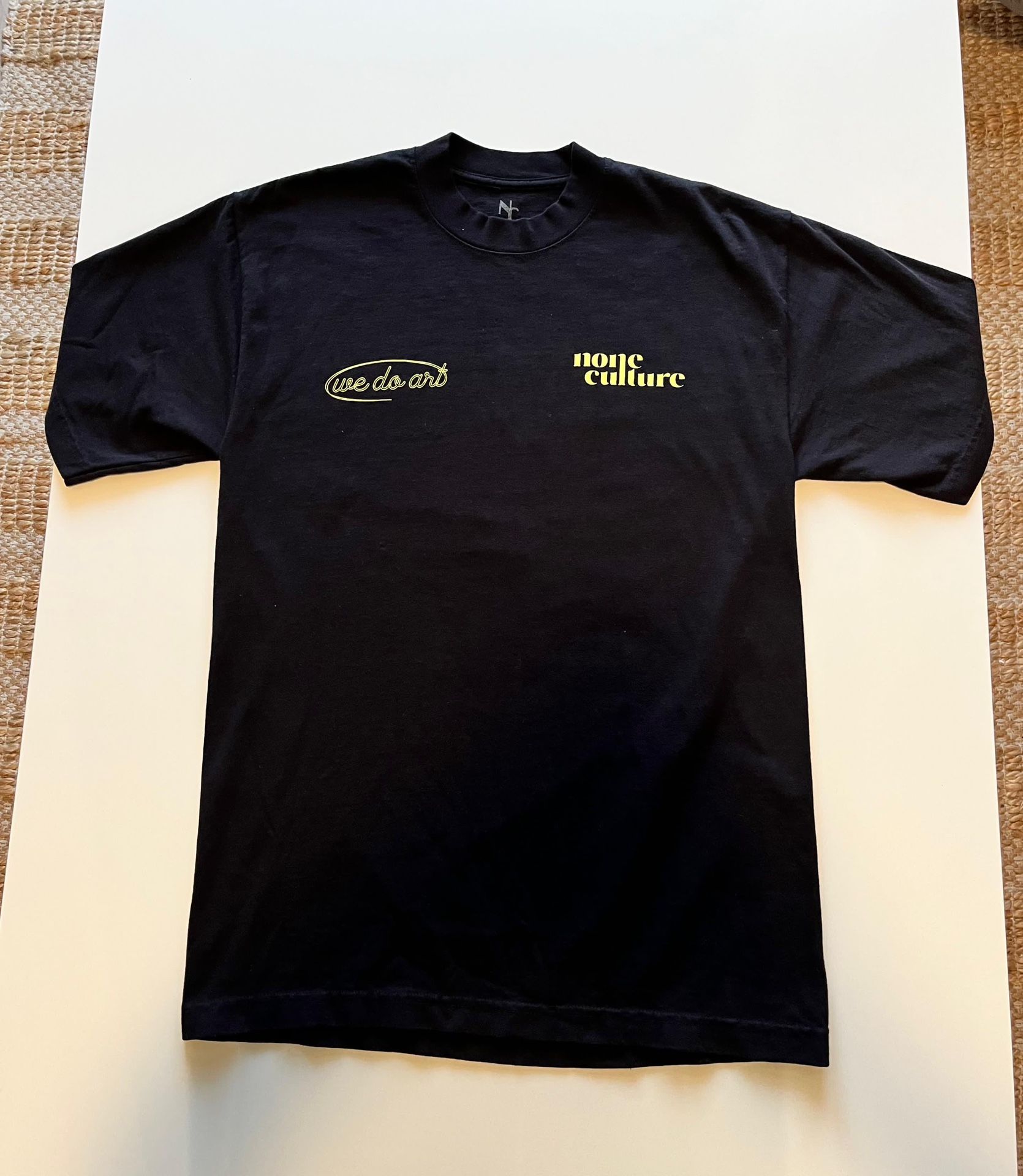 None Culture Oversized Graphic Tshirt Black Unisex. Supreme/kith/stussy/offwhite/bape/essentials/commedesgarcons